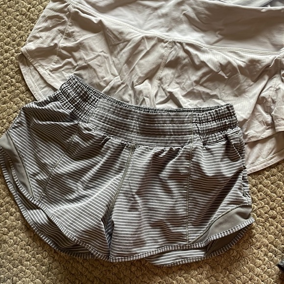 Lululemon Size 6 Bundle Hotty Hot Speed Up Shorts Tank Tops Bra - Picture 3 of 5